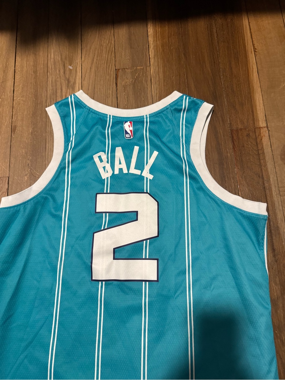 Lamelo Ball #2 NBA Teal Charlotte Hornets Jersey Size XL - Picture 6 of 6